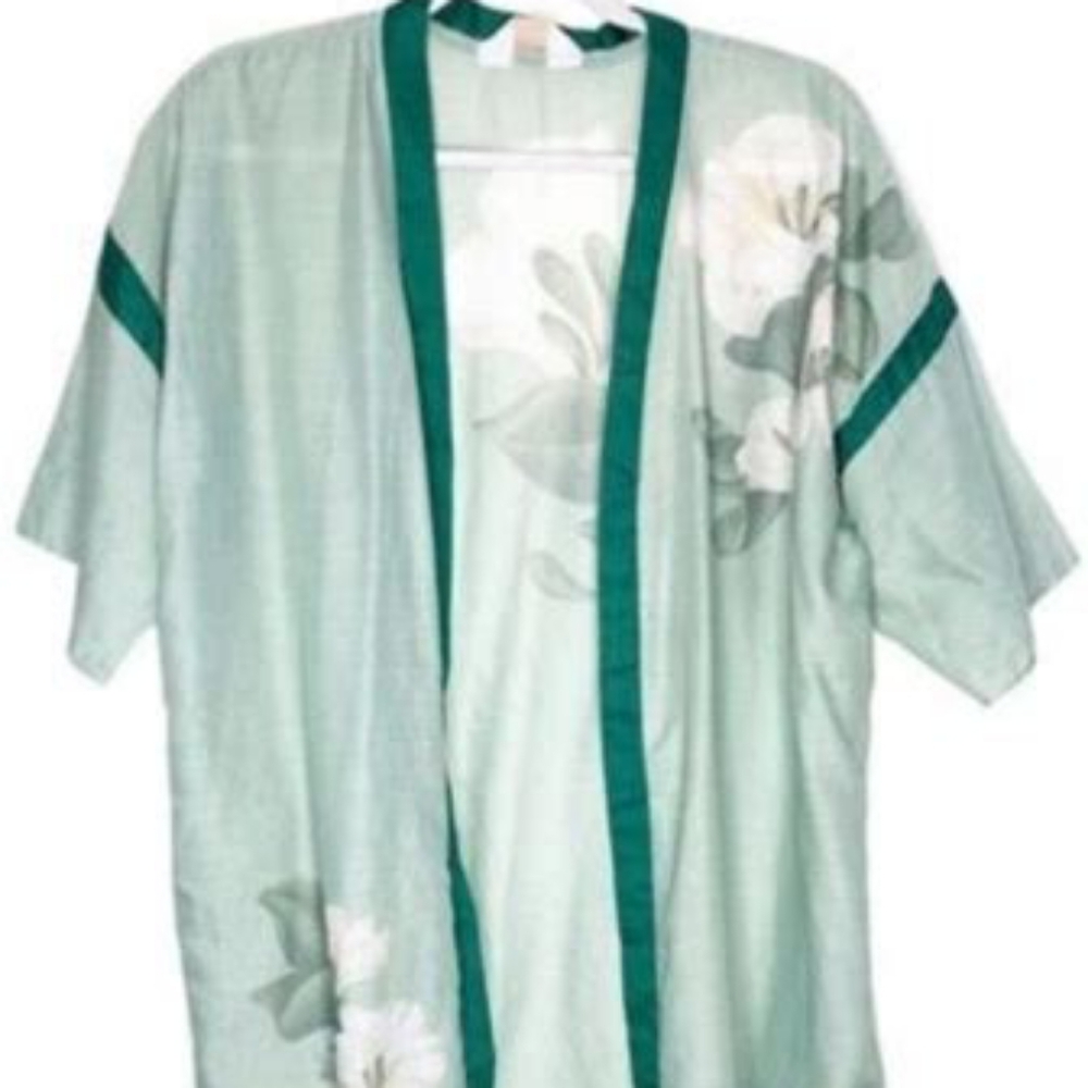 Rare Vintage Anais Cacharel Floral Open Kimono Robe